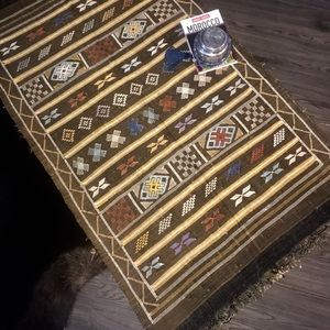 Moroccan Silk Rug.